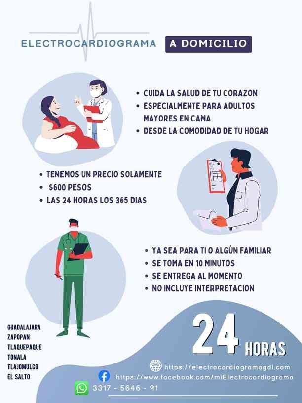 Electrocardiograma a domicilio en Guadalajara Electrocardiograma a domicilio en Guadalajara